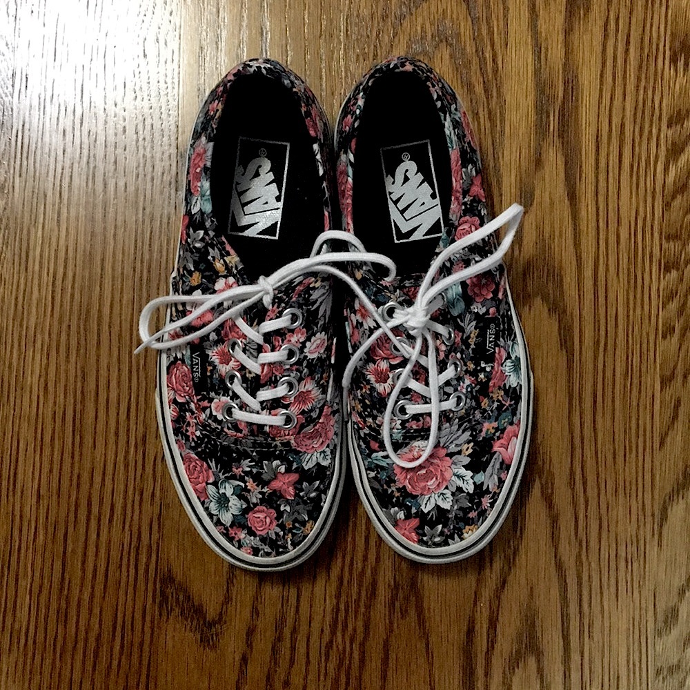 Floral Low Top Vans